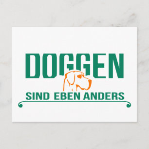 Doggen sind eben anders postcard