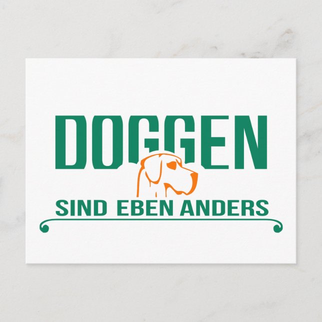 Doggen sind eben anders postcard (Front)