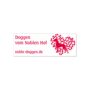 Doggen Stempelautomat mit Tintenkissen Self-inking Stamp