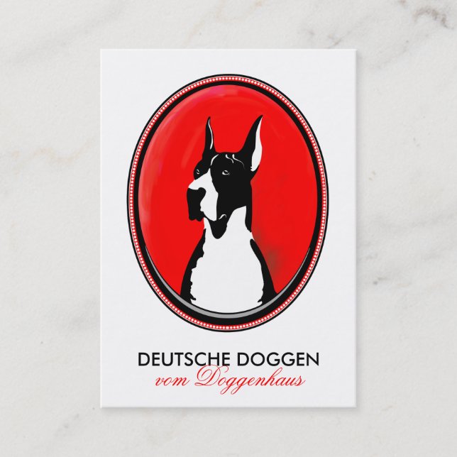 Doggen Visitenkarten Business Card (Front)