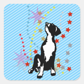 Doggenaufkleber Square Sticker