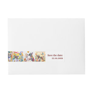 doggenhaus   Lovely French Bulldogs Wraparound Address Label