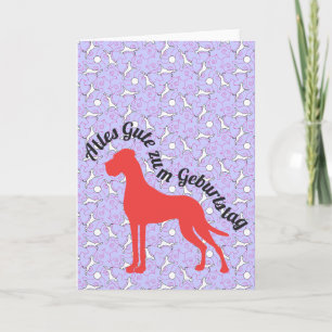 Doggenkarte Alles Gute zum Geburtstag Card