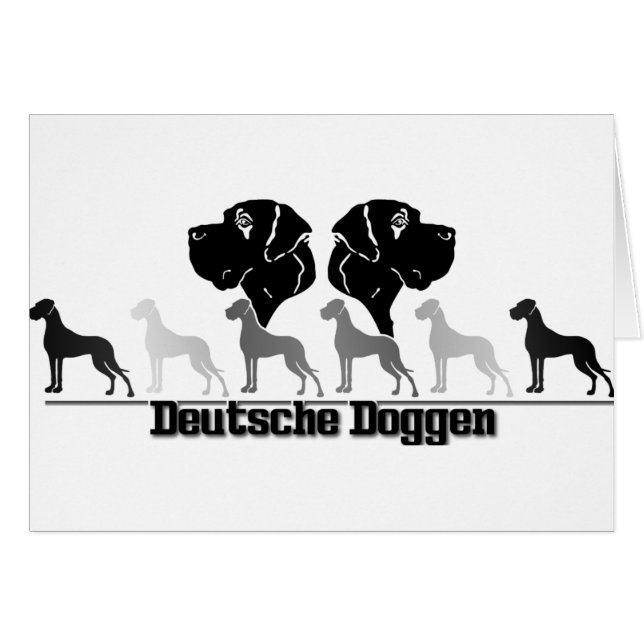 Doggenlogo Noir Gris (Devant horizontal)