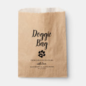 Doggie Bag Biscuit Bar Dog Treat Wedding Favour Ba (Front)