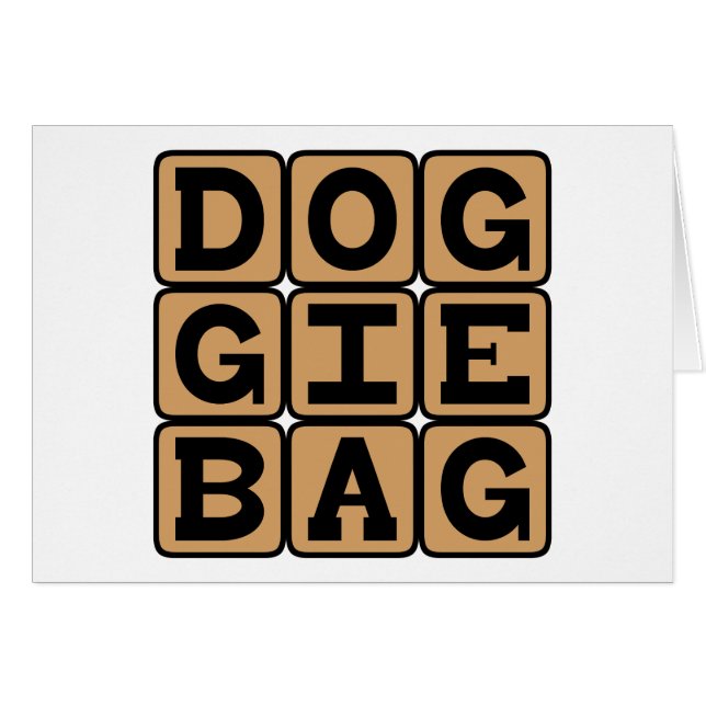 Doggie Bag, Restaurant Leftovers (Front Horizontal)