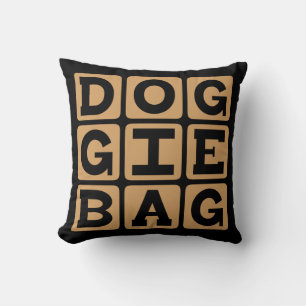 Doggie Bag, Restaurant Leftovers Throw Pillow