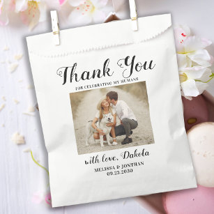 Doggie Bag Thank You Pet Treat Wedding Favour Bag