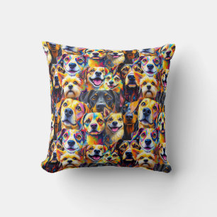  Doggie Delight Throw Pillow