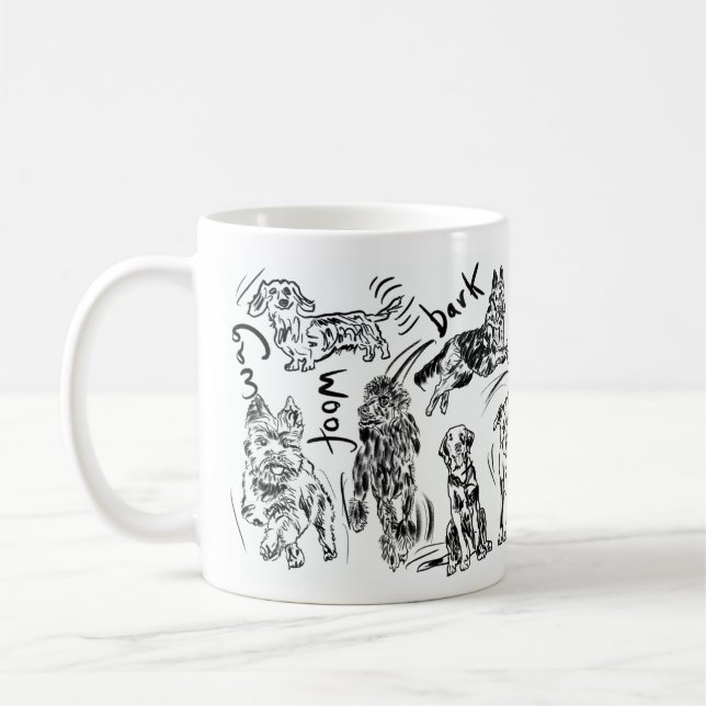 doggie design coffee mug (Left)