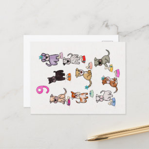 Doggie Diners Birthday nine years old Postcard