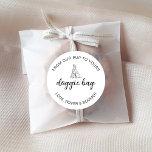 Doggie Dog Treat Pet Wedding Favour Bridal Shower Classic Round Sticker<br><div class="desc">Doggie Dog Treat Pet Wedding Favour Bridal Shower Classic Round Sticker</div>