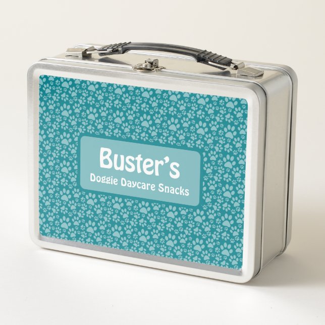 Doggie Garderie Snacks & Chaussures Lunchbox (Devant)