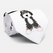 Doggies et cravate de pattes noires