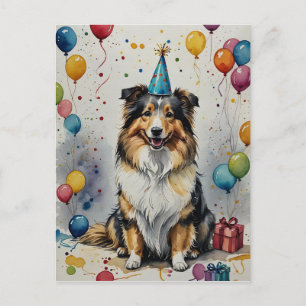 Doggone Delightful Birthday - Customizable Postcard