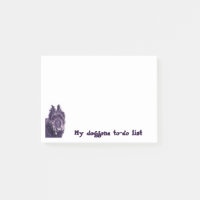 Doggone List Bouvier de Flanders Sticky Notes