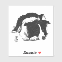 Doggust 2019 Border Collie square sticker