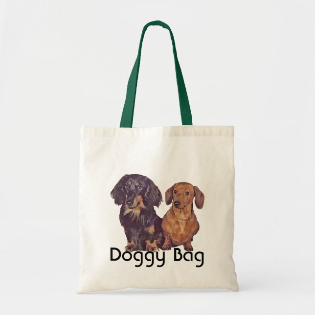 Doggy Bag - Long Haired and Smooth Dachshund (Front)