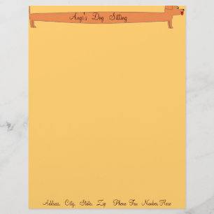 DOGGY DAYCARE SITTING LETTER STATIONERY - BUSINESS