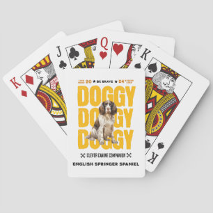 Doggy English Springer Spaniel  Playing Cards