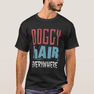 Doggy Hair Everywhere Funny Siberian Husky and She T-Shirt