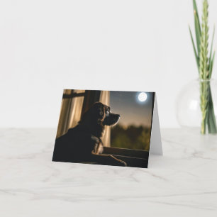 Doggy In The Window Note Card