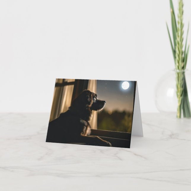Doggy In The Window Note Card (Front)