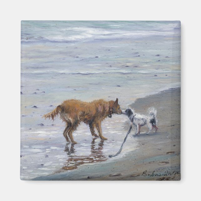 "Doggy Kisses" Magnet (Front)