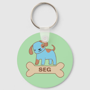Doggy Name Tag Keychain