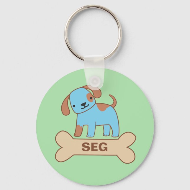 Doggy Name Tag Keychain (Front)