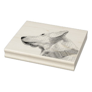 Doggy Painting Rubber Stamp