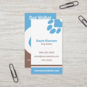 Doggy Paw pour Carte de visite de Walker pour chie