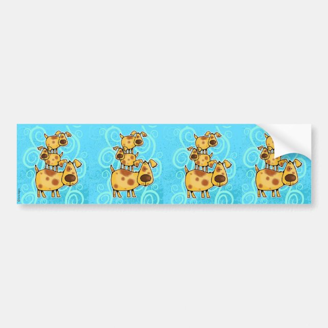 doggy stack scrapbook sticker (Front)