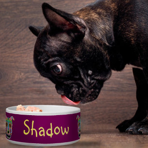 Doggy sugar skull bowl - customizable