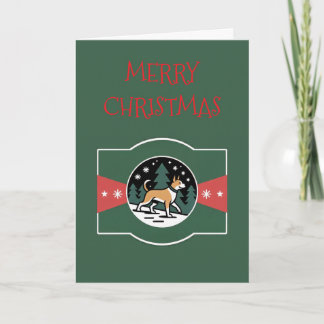 Doggy Winter Wonderland Christmas Card