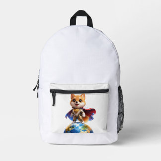 DOGI Hero – Save The World Printed Backpack