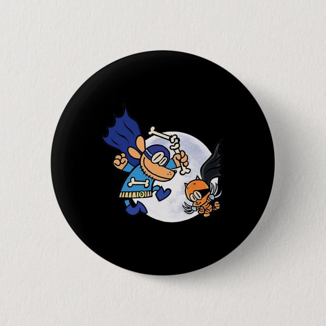 Dogman And Cat Essential For Kid  2 Inch Round Button (Front)