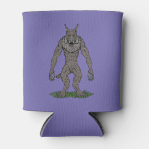 Dogman Cryptid or Werewolf Can Cooler