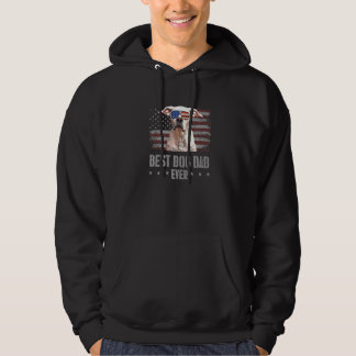 Dogo Argentino Best Dog Dad Ever Retro Usa America Hoodie