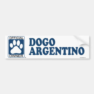 Dogo Argentino Blue Bumper Sticker