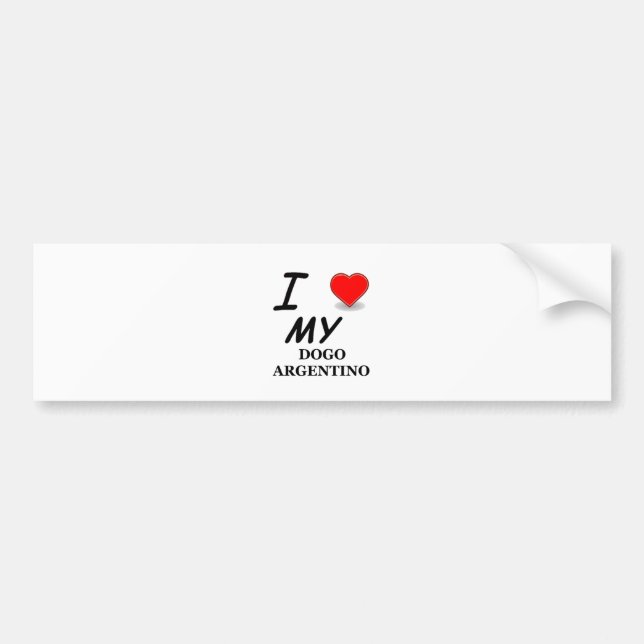 dogo argentino bumper sticker (Front)