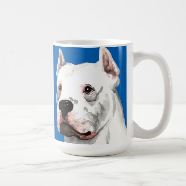 Dogo Argentino Colour Block Coffee Mug (Right)