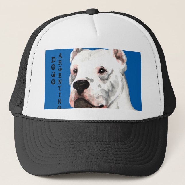 Dogo Argentino Colour Block Trucker Hat (Front)