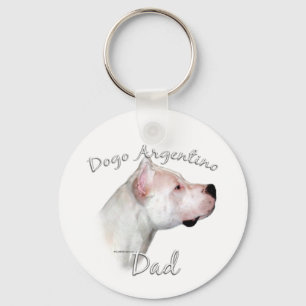 Dogo Argentino Dad 2 Keychain
