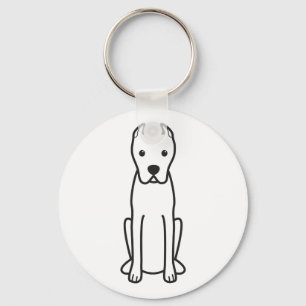 Dogo Argentino Keychain