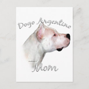 Dogo Argentino Mom 2 Postcard