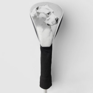 Dogo Argentino Painting - Original Dog Art Golf Head Cover
