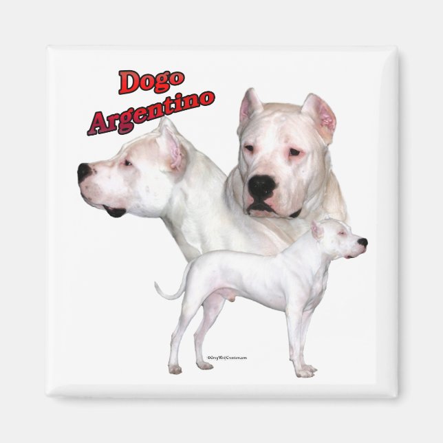 Dogo Argentino Trio 2 - Magnet (Front)
