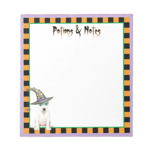 Dogo Argentino Witch Notepad