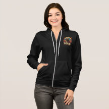 Dogo Argentino Women's Black Full-Zip Hoodie 2024